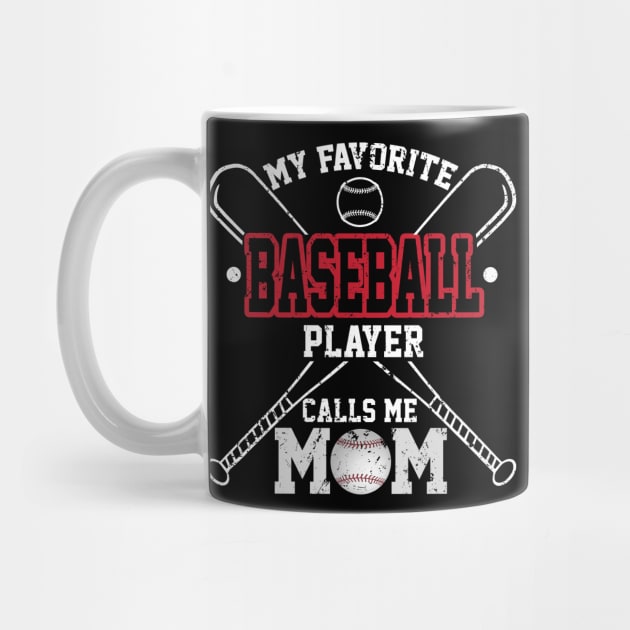 My Favourite Baseball Player Calls Me Mom Costume Gift by Ohooha